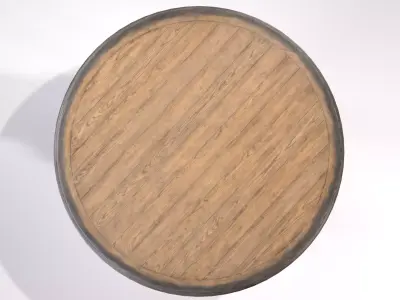 Arabella 72in round dining table Low-poly 3D model