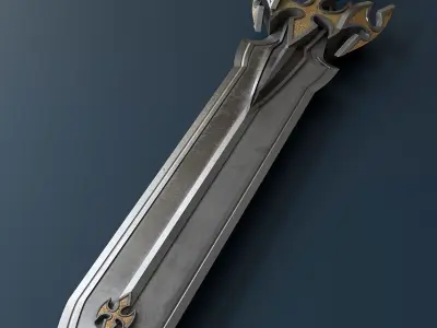 Fantasy style sword 59 3D model