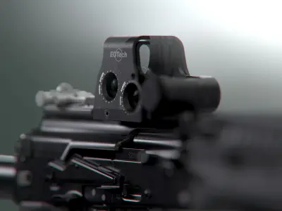 Scope EOTech XPS2-2 GameReady Low-poly 3D model