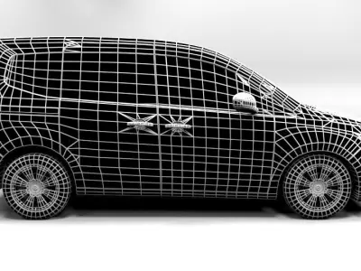 MERCEDES CITAN Low-poly 3D model