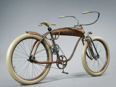 Bicycle Steampunk 3D model