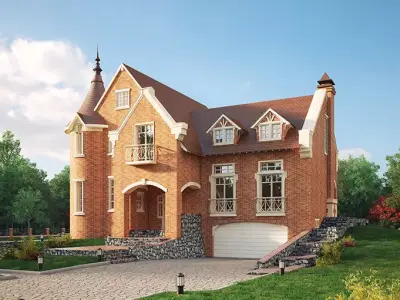 Private house 3D model 11