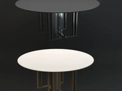 Meridiani Tables Charlie Round Low-poly 3D model