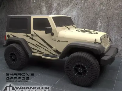 Jeep Wrangler Modified  3D model