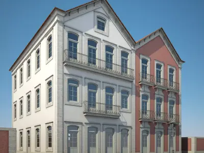 Apartment Building 16 3D model