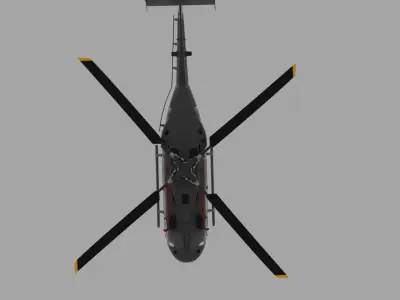 ALH Helicopter Low-poly 3D model