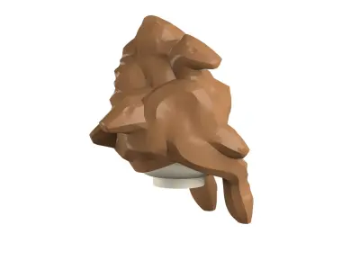 Custom3Dprint Minifigure Accessory - Minifigure Hair S3 - 02 3D print model