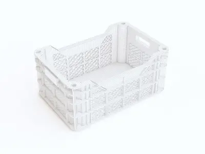 Plastic crate 11 3D model