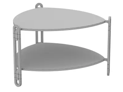 Bessemer Triangle Table Large 3D model