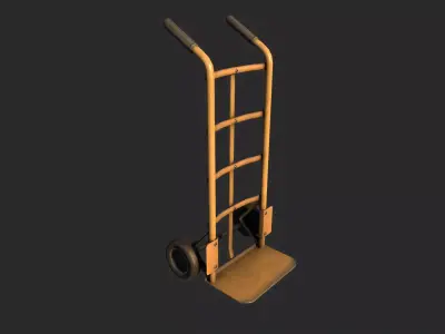 Cargo Trolley Low-poly 3D model purchase
