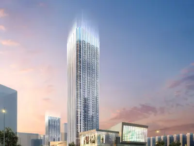 3Dmax fashion city commercial square building 72 3D model