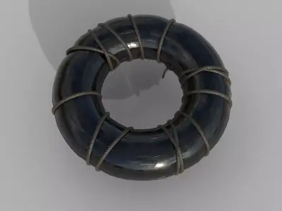 Tire Raft Low-poly 3D model