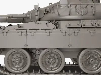 French Tank AMX-30b2 3D model
