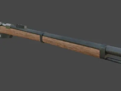 Gewehr 88 bolt action rifle Free low-poly 3D model