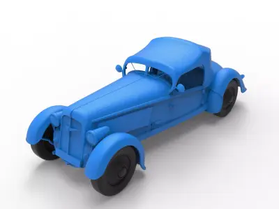 Adler Trumpf 1935 Car 3D print model