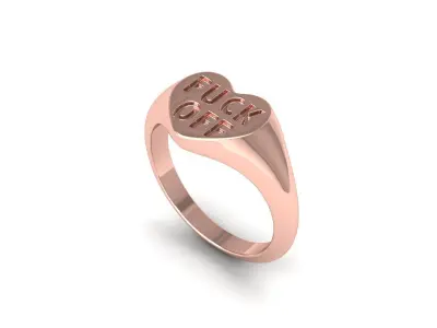 Fuck off Ring 3D print model