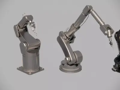 Industrial Robotic Arm Collection 3D model
