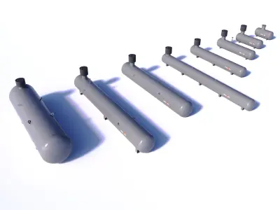 Gasholder underground HEATEX Free 3D model
