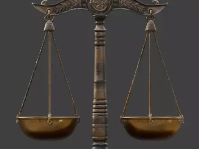 Ancient Egyptian Balance Scale 3D Prop Analysis Low-poly 3D model purchase