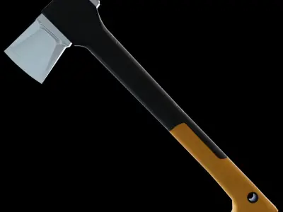 Axes bundle Low-poly 3D model