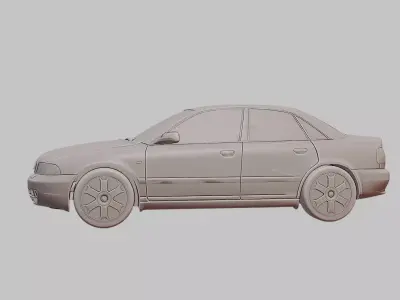 2000 Audi S4 B5 Detailed 3D Printable Car Model 3D print model