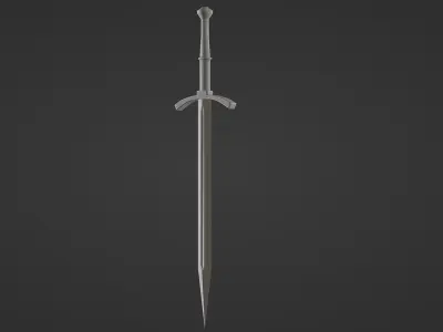Medieval weapon collection Low poly Low-poly 3D model