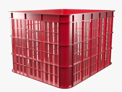 Plastic Crate 3D model buy