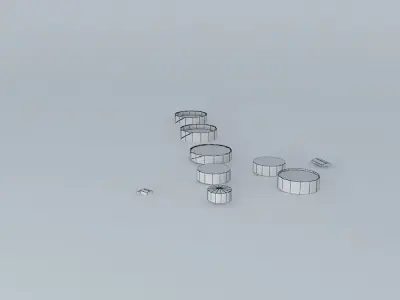 Brisbane Oil Terminal 01 Free 3D model