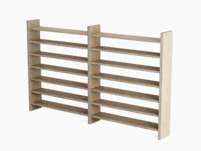 Double Sided Shelf 01 Low-poly 3D model