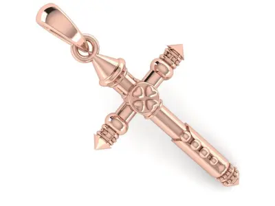 CROSS PENDANT CR178 3D print model