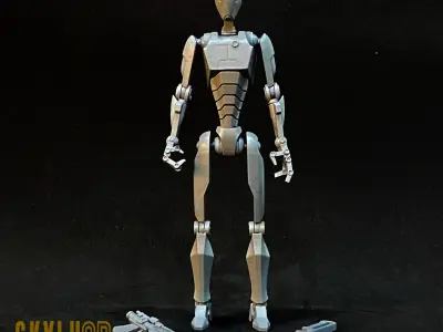 Commando Droid 2023 version One12 Scale 3d Print Files 3D print model