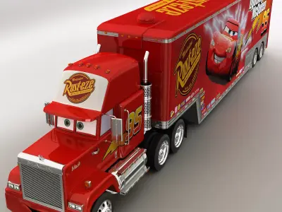 Truck Cartoon 3D model purchase