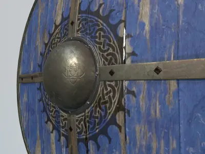 Viking Shield 3D model buy