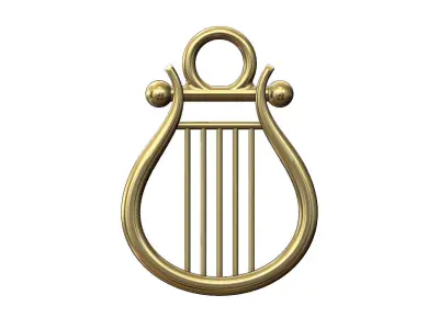 Lyre pendants 3D print model