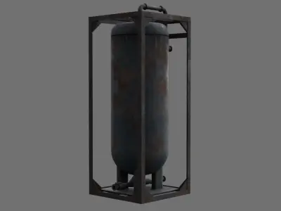 Oil Storage 1B Low-poly 3D model