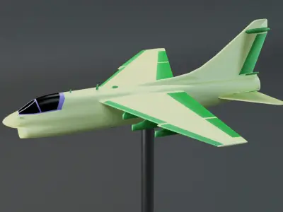 Corsair 2 aircraft 3D print model