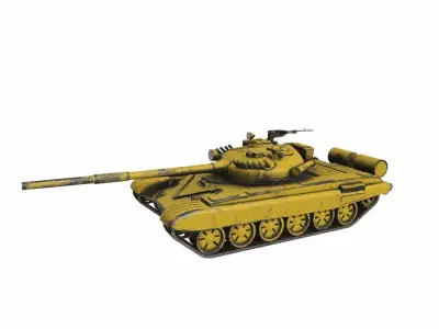 T-72 Soviet Main Battle Tank Low-poly PBR Low-poly 3D model