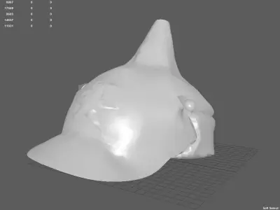 WAR HAT Low-poly 3D model