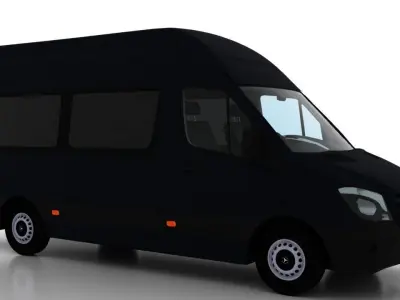 Mercedes Benz Sprinter L2H3 2015 Passenger UK 3D model