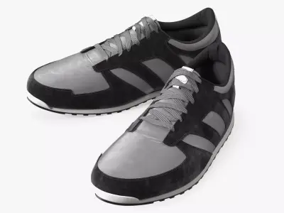Men Sneaker Shoes Fur 3D model