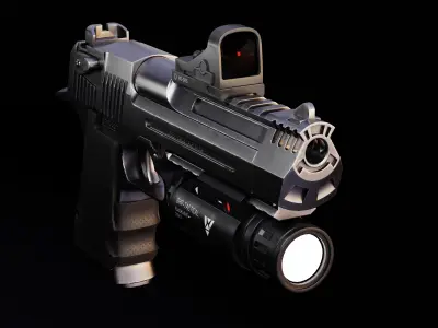 WEAPON PACK 01 Low-poly 3D model Low-poly 3D model