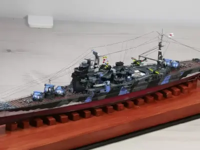 World of Warships 1-700 IJN Atargo Heavy Cruiser Warship Kit 3D print model