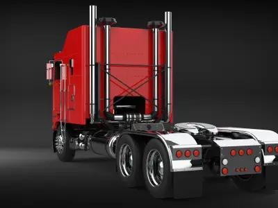 Kenworth K100 Sleeper Extended 3D model