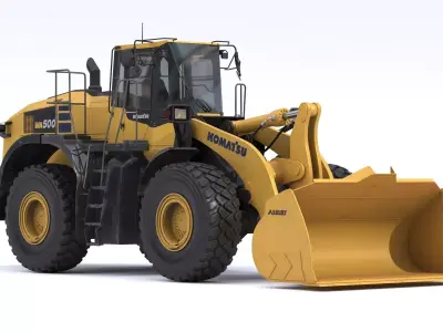 Komatsu WA500-8 Yard Loader New Cabin 3D model
