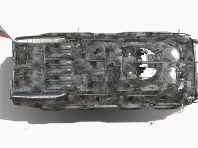 btr80 a 8x8 russia Low-poly 3D model