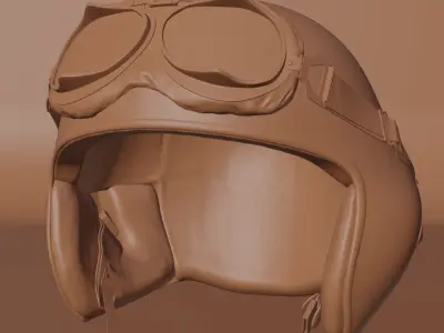 Pilot Helmet 3D model purchase
