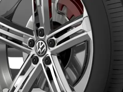 VW Beetle R Concept wheel 3D model