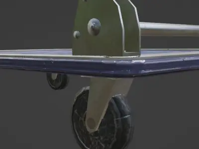 Platform Truck Slightly Dirty Low-poly 3D model