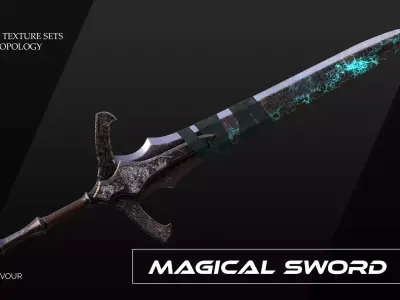 Medieval Magic Sword Holy Moonlight Sword from Bloodborne 3D model