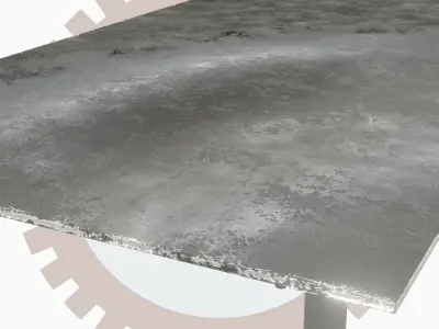 Table of Metal - Game Ready - 4k Low-poly 3D model